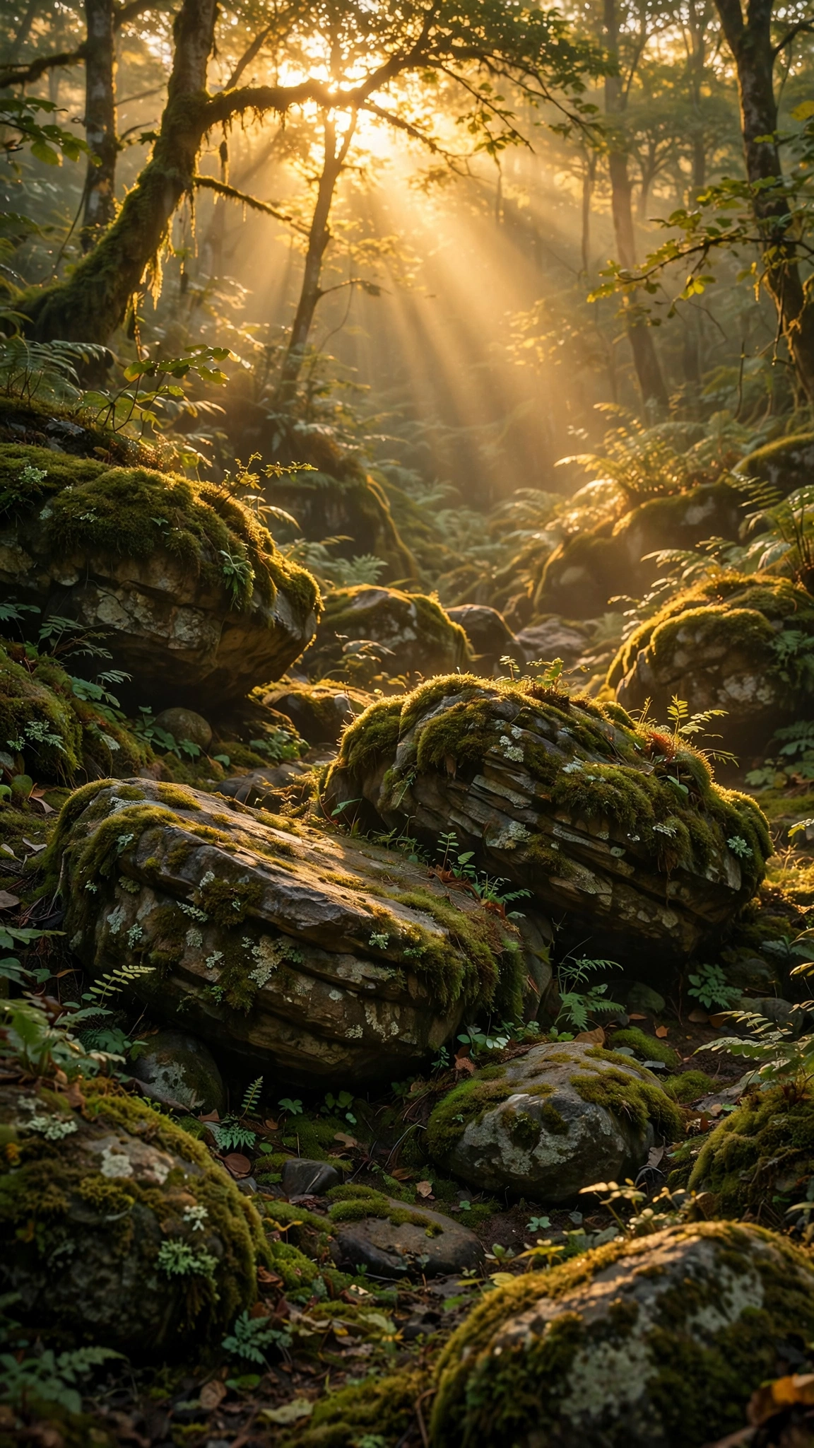 Mossy Forest Sunrise