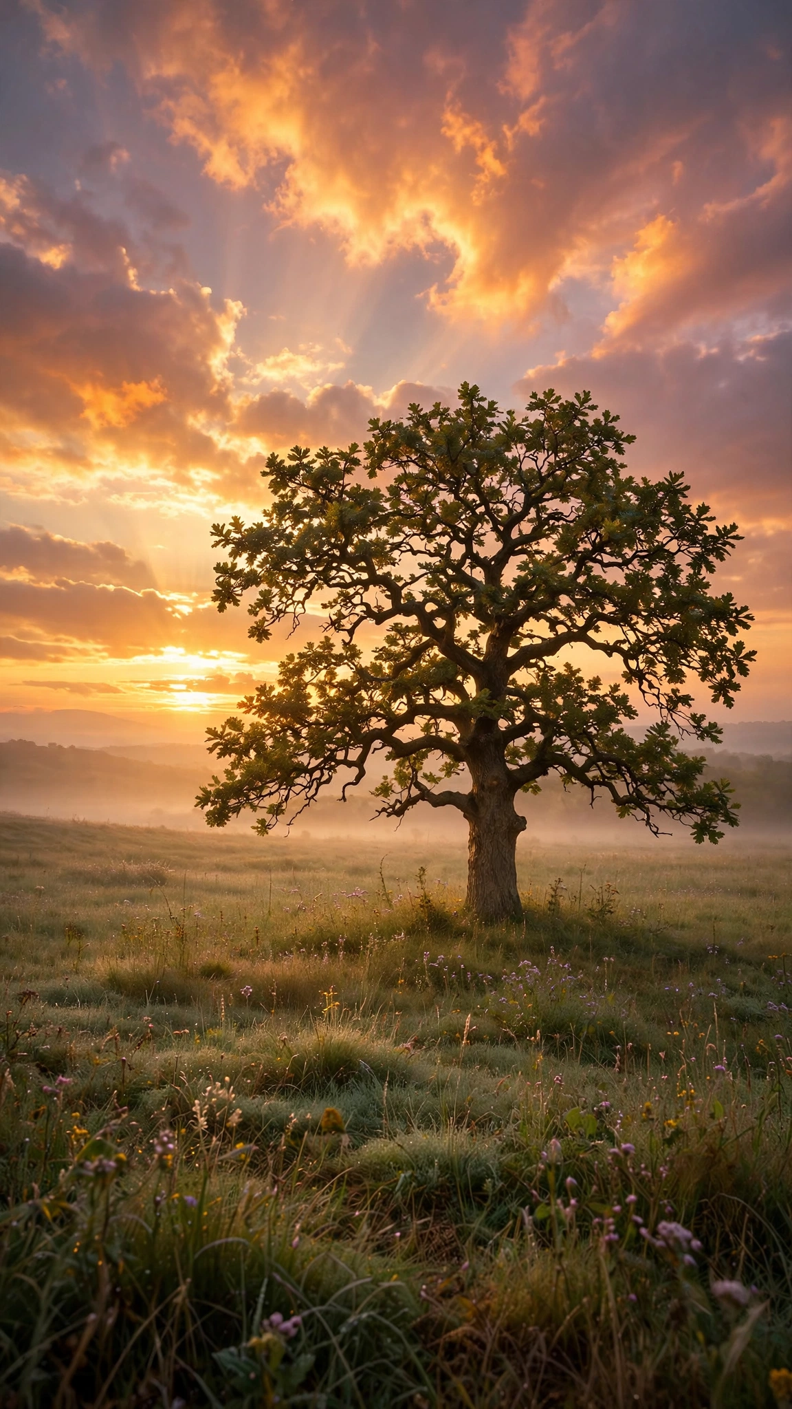 Lone Oak Sunrise