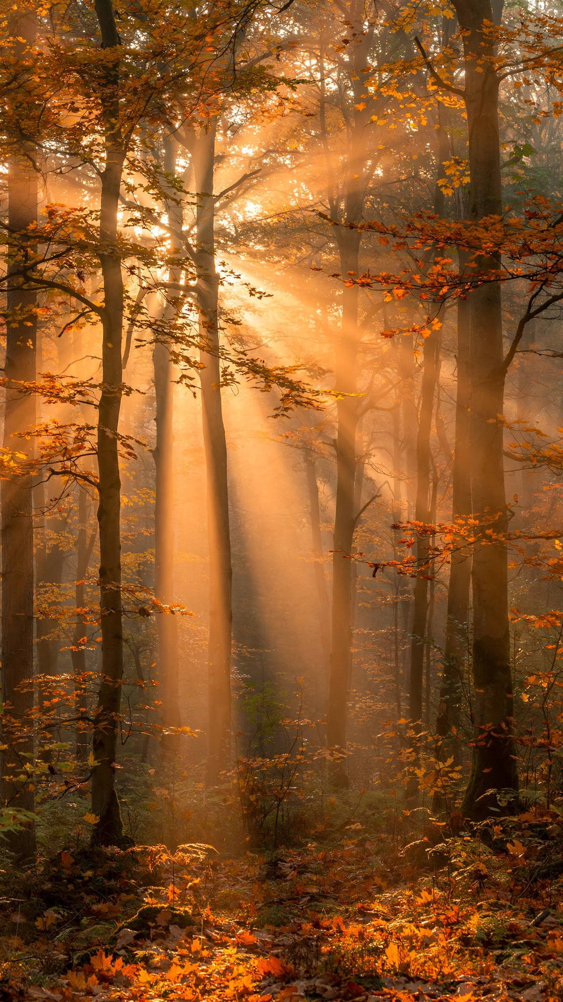 Autumn Forest Sunrise