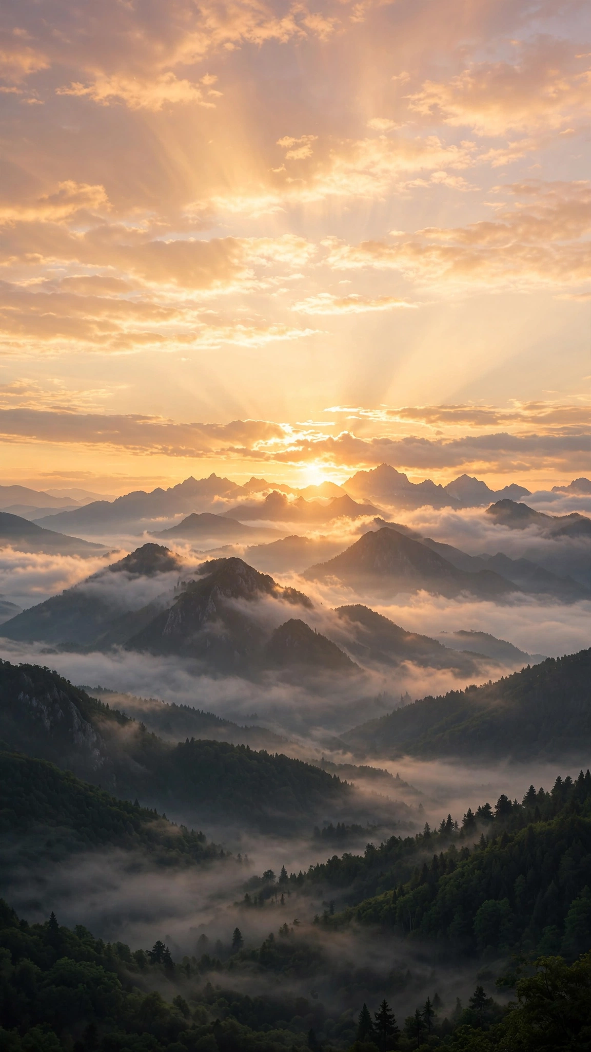 Golden Mountain Sunrise