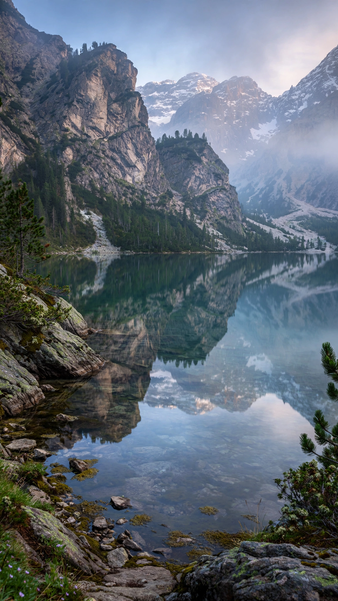 Alpine Lake Reflection