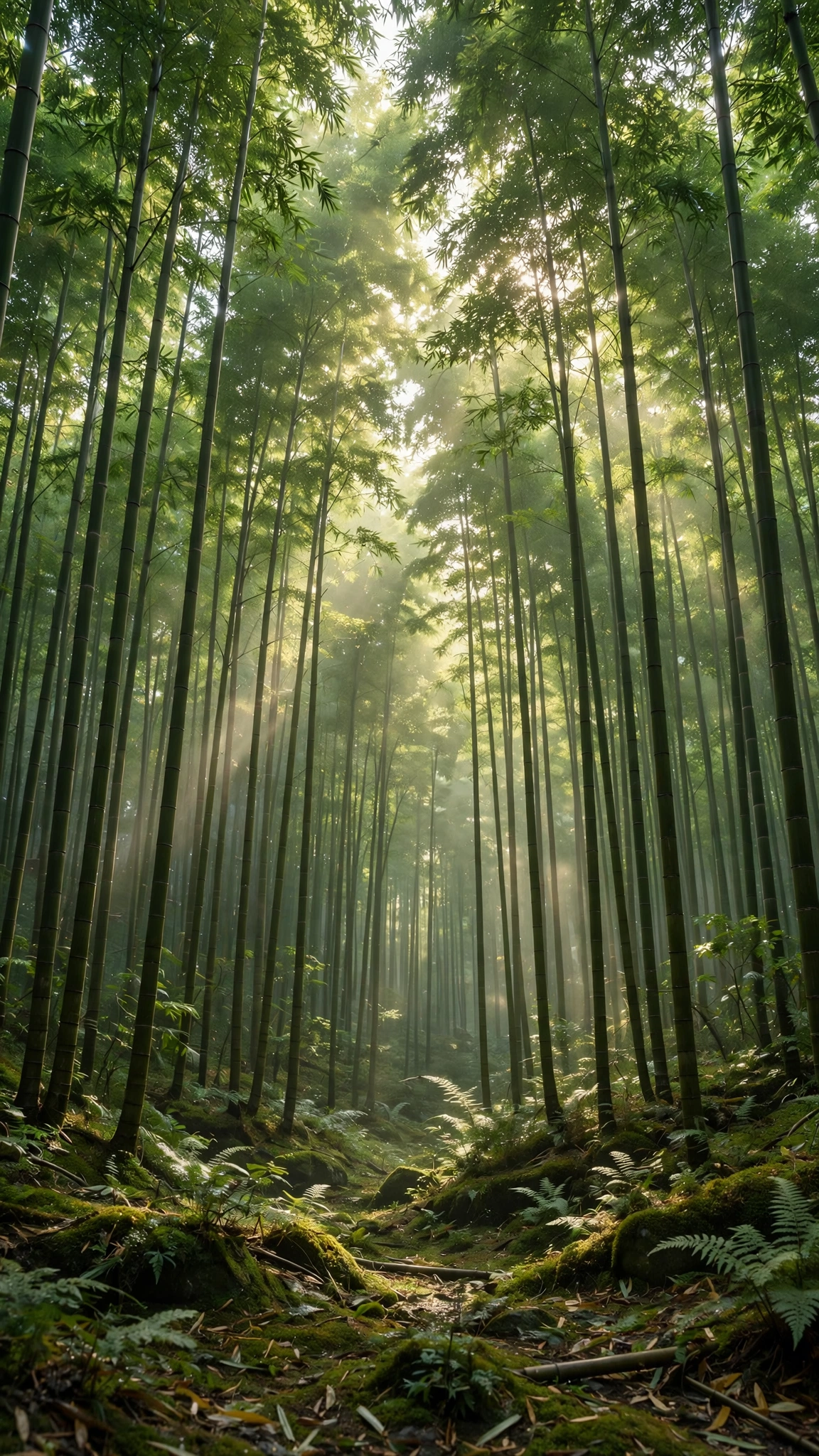 Bamboo Forest Sunbeams