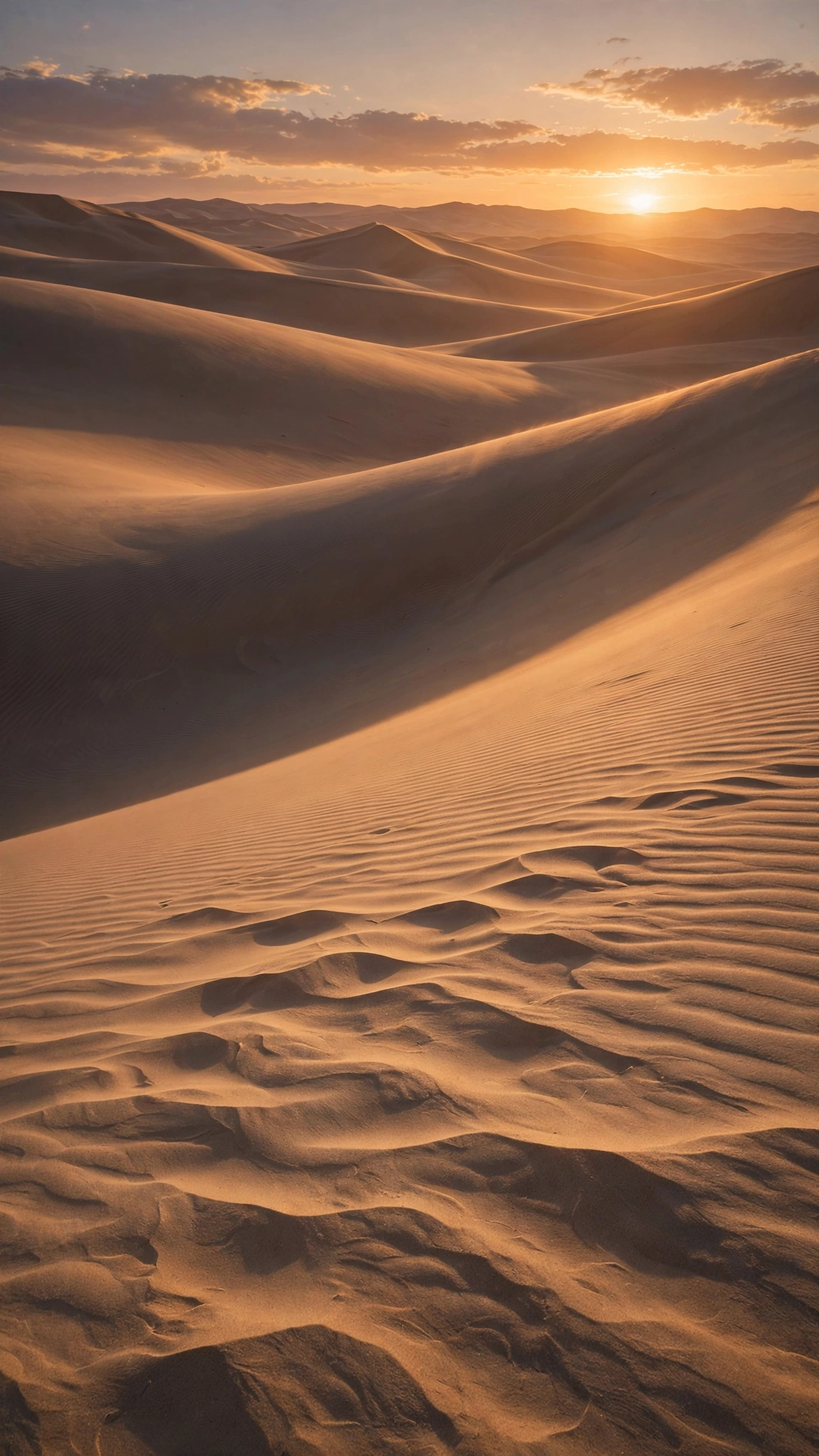 Desert Dunes Sunset