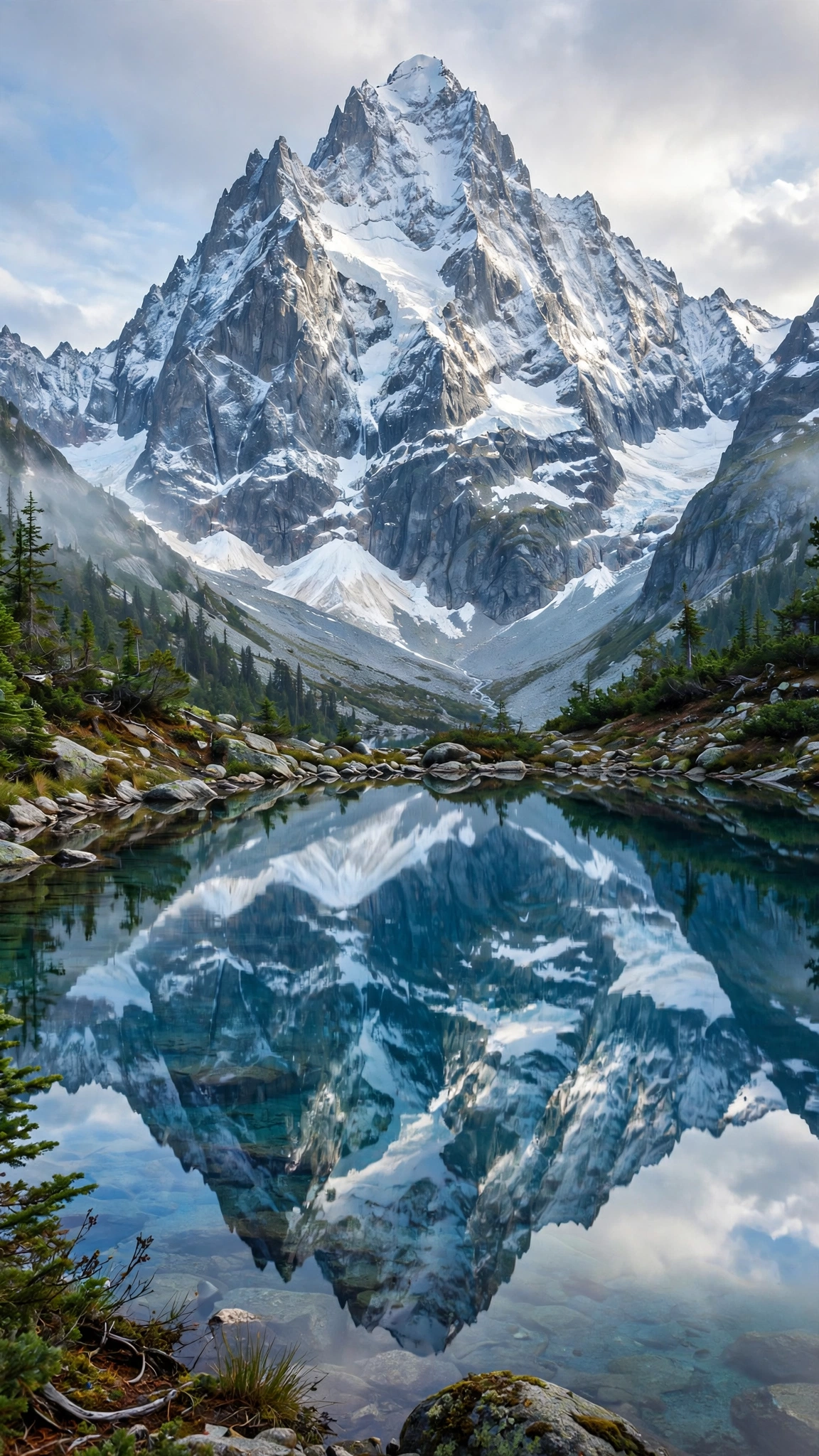 Alpine Mountain Reflection