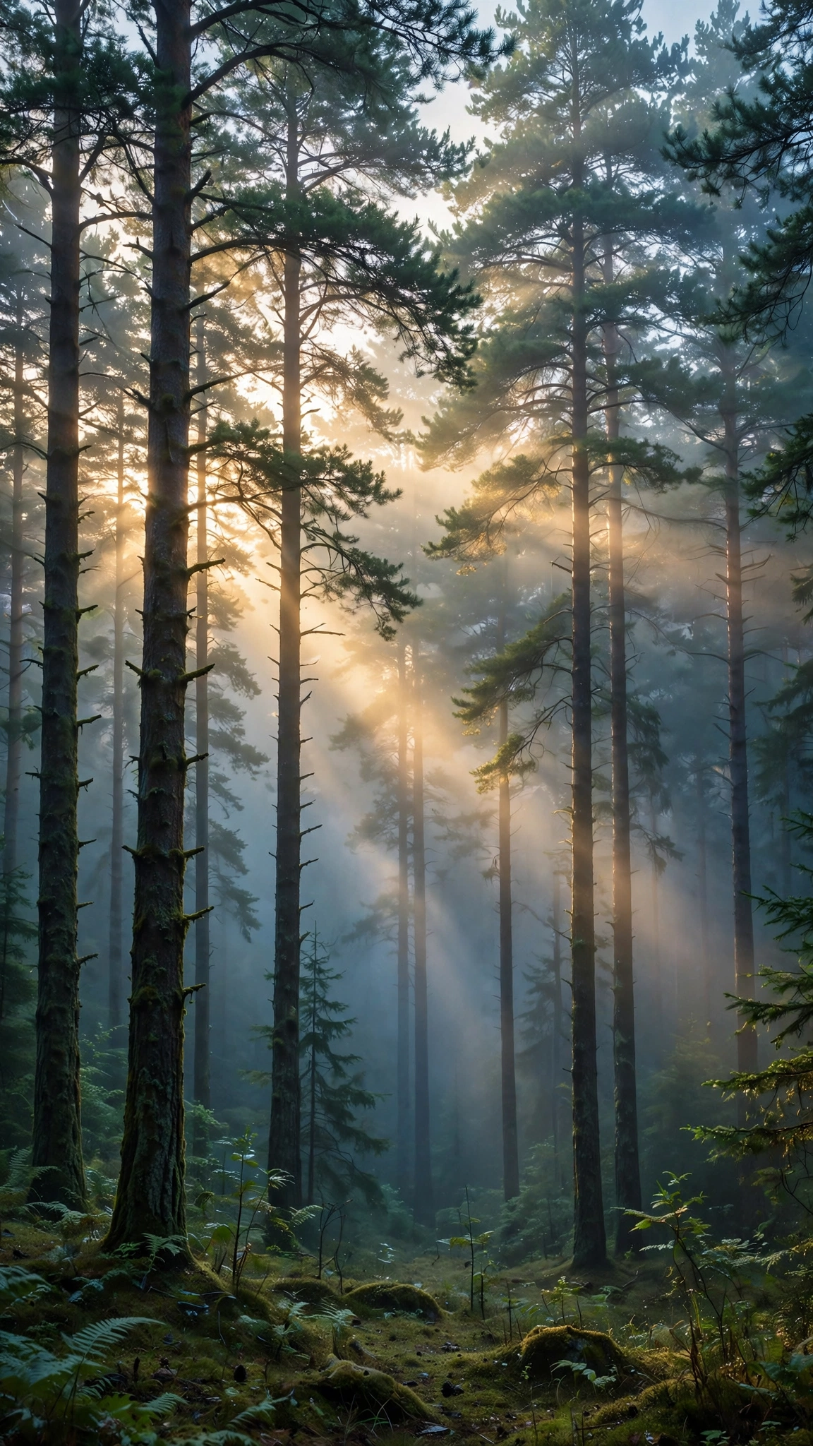 Misty Pine Dawn