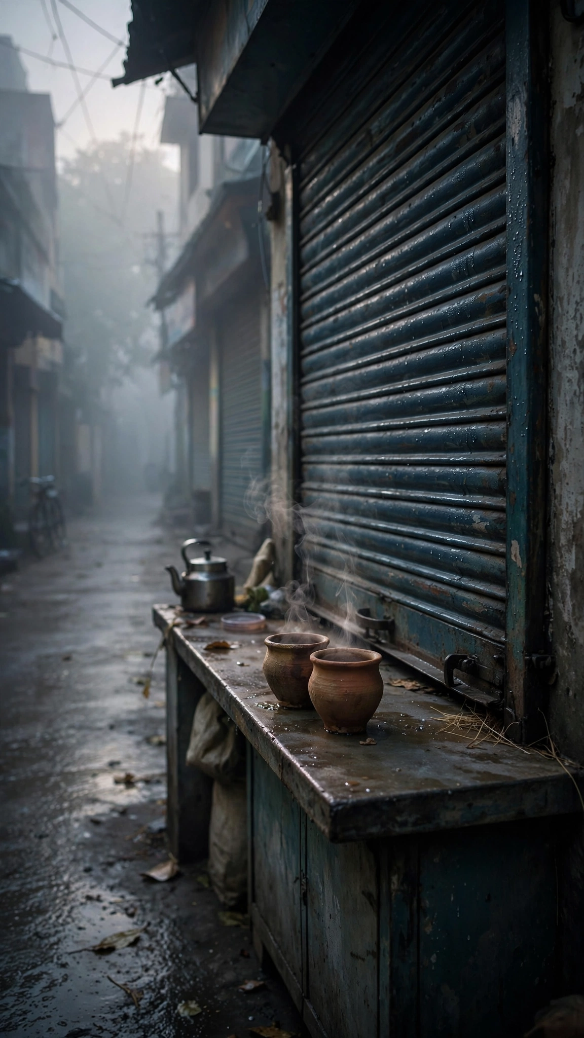 Empty Tea Stall Dawn