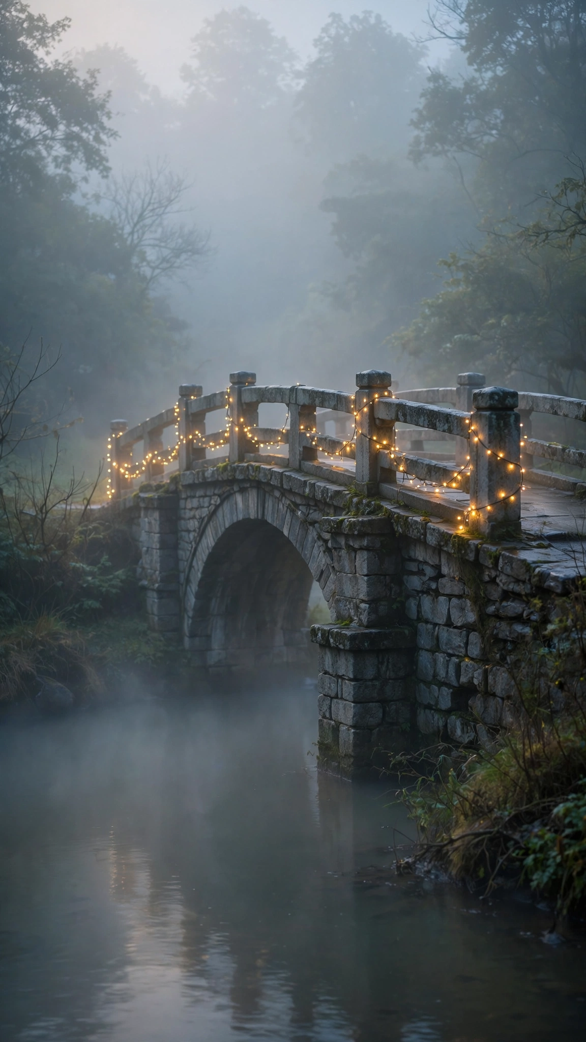 Foggy Bridge Dawn