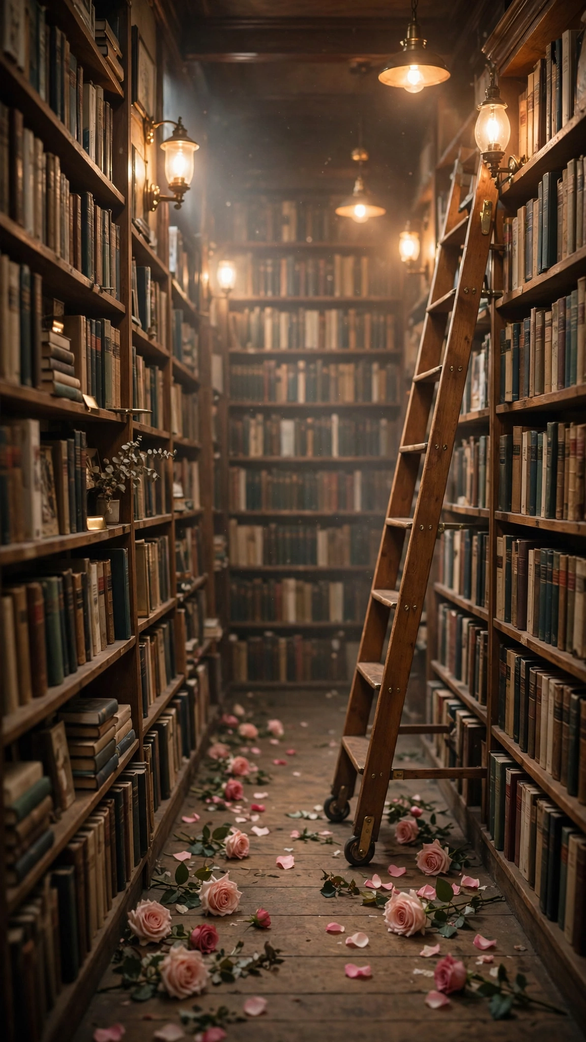 Cozy Bookstore Aisle