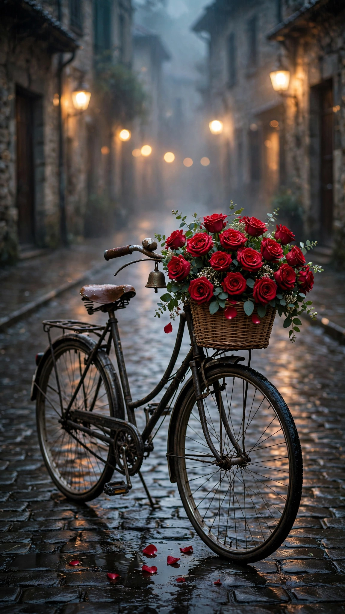 Vintage Bicycle Roses