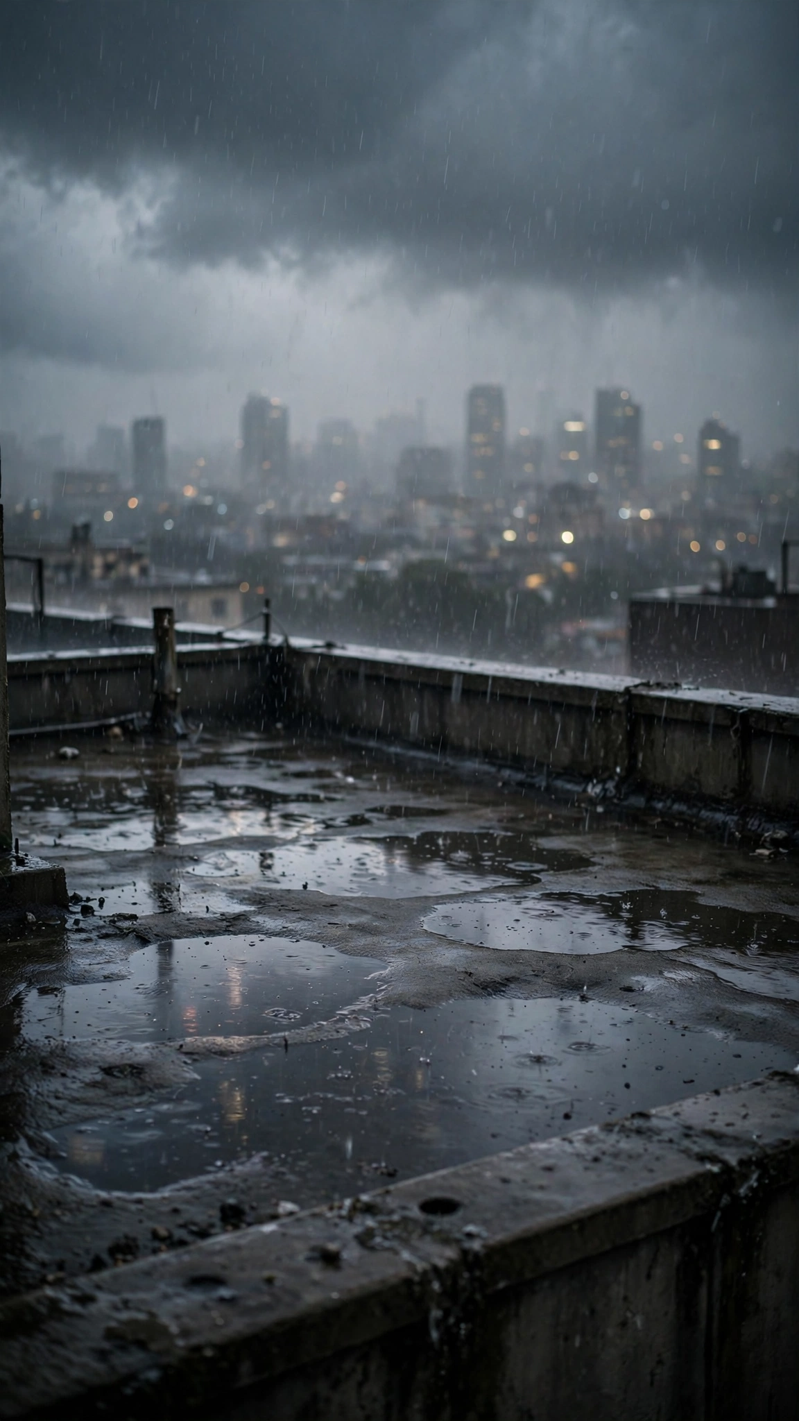 Rainy Rooftop Monsoon