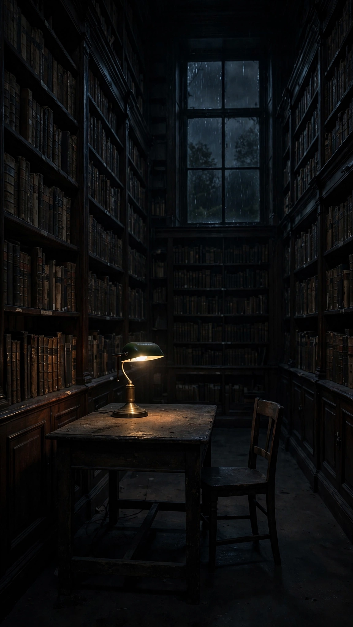 Lonely Library Lamp