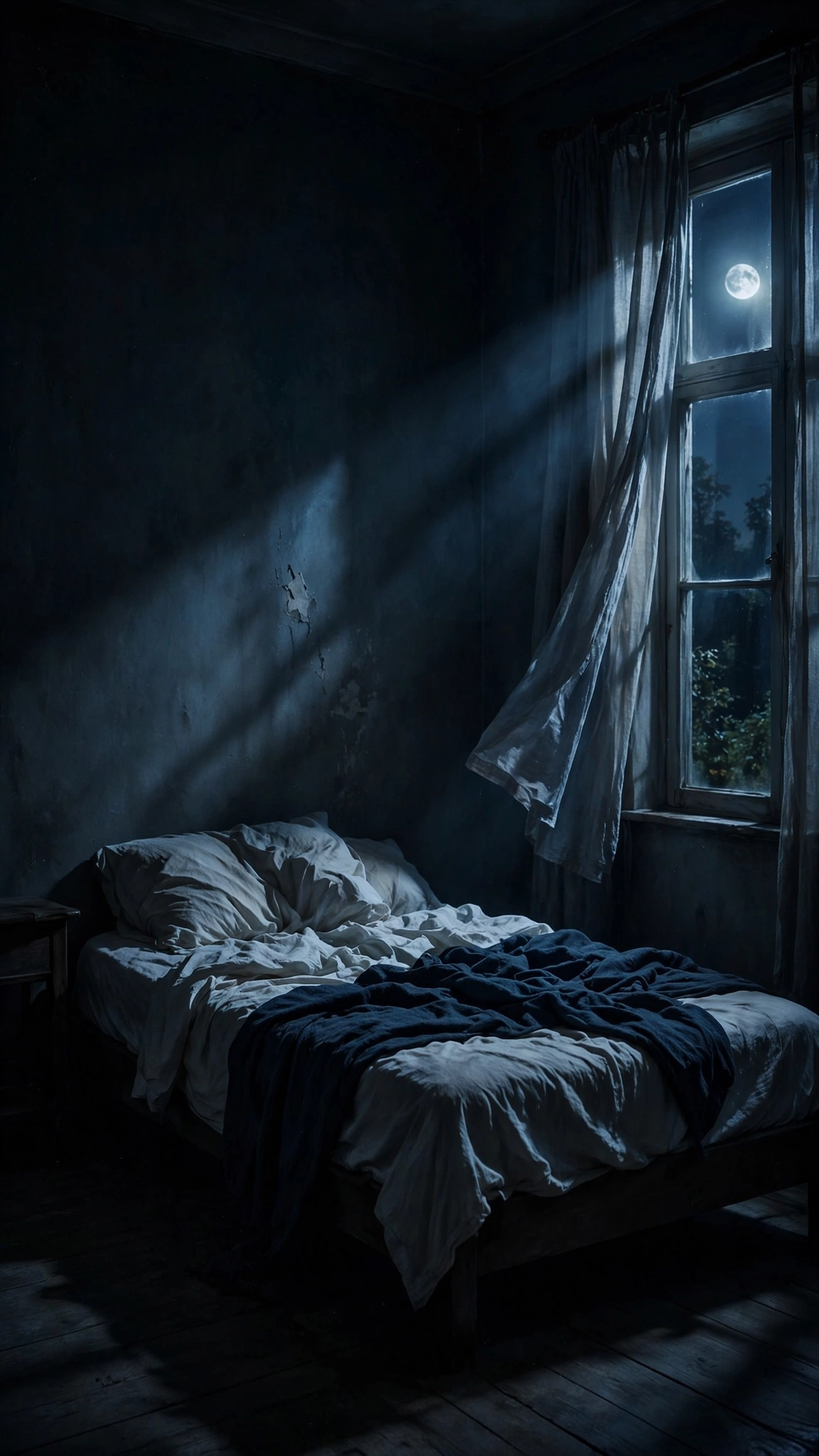Empty Bed Moonlight